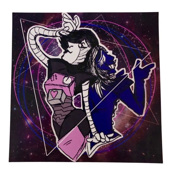 Mettaton Rouxls Kaard Undertale Deltarune Square Print - Picture 1 of 1